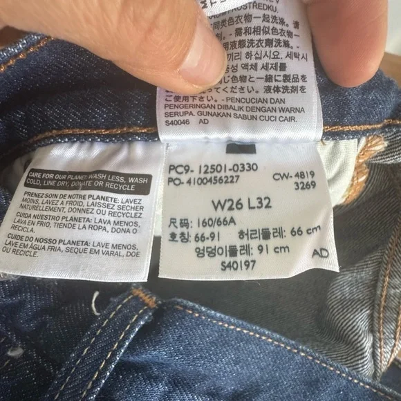 Levi's 501 Men's Straight Jeans in Deep Blue 26x32 y2k trendy 2019 premium - Picture 8 of 10